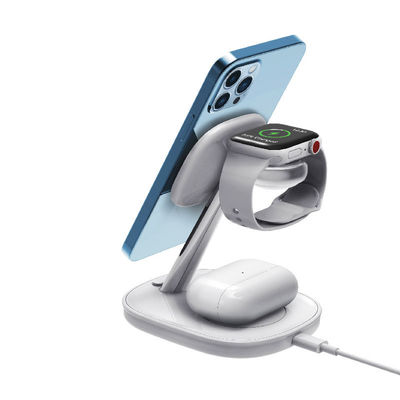 quality  Mobile Phone 15w 4 in 1 Magnetic Wireless Charger Holder for Iphone Apple Watch Airpods 4 in 1 Wireless Charging factory