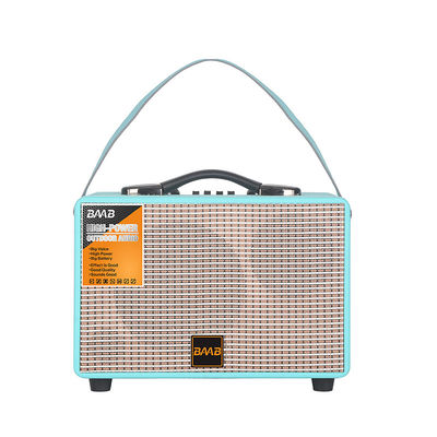 quality  Wooden loudspeaker aux. new 2023 carbon woofer speaker bluetooth party player guitar player PORTABLE smart wireless blue battery Jbl factory