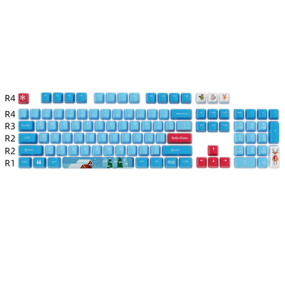PBT animal keycaps HZGAMER 104keys keycaps, Dye-sublimation compatible with a wide range of mechanical keyboard