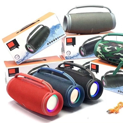 Portable Music Bass Soundboard Boombox HIFI Speakers Radio Tooth Function Phone Bom Box Waterproof Charger Blue Speaker