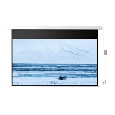 XG electric 120 inch Matt white remote control motorized projection screens, hd 4k home theater projector screen projection